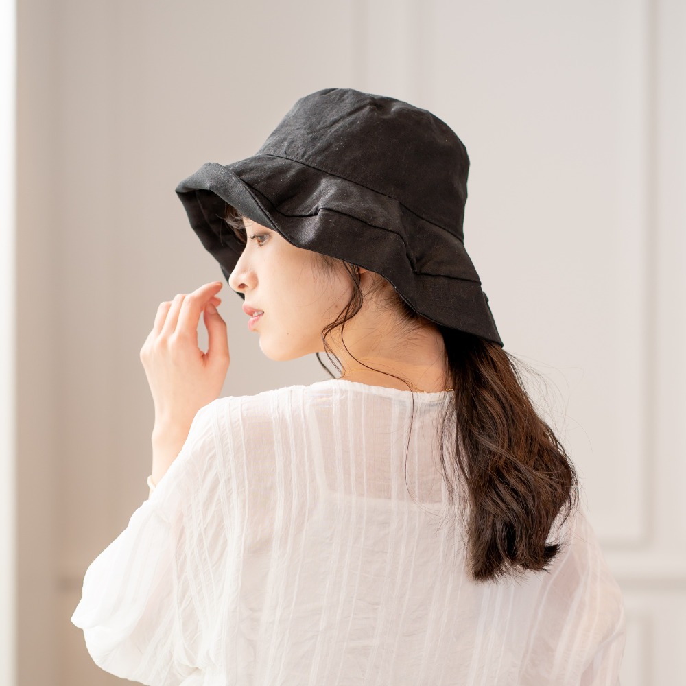 shesay リネンストールハット/DGY